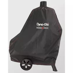 Premium Vertical Offset Charcoal Smoker Cover Black - Dyna-Glo