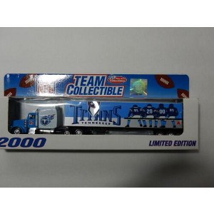 Tennessee Titans Fleer 2000 Team Collectible Series NFL Tractor Trailer Scale Toy Vehicle. - 1 of 1