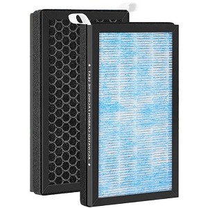 Nispira 3-in-1 Cabin Intake HEPA Air Filter Replacement Activated Carbon For Tesla Model 3 / Model Y 2016-2022. Part 1107681-00-A. Pack of 2 - 1 of 3