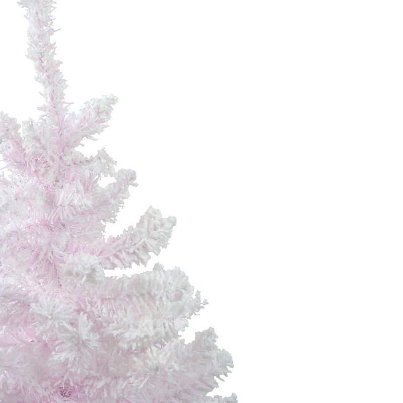 Northlight 3' Medium Flocked Madeline Pink Spruce Artificial Christmas Tree, Unlit, 3 of 5