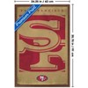 Trends International NFL San Francisco 49ers - Logo 25 Framed Wall Poster Prints - 3 of 4