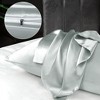 PiccoCasa Luxury Smooth Satin Hidden Zipper Closure Pillowcases 2 Pcs - 4 of 4