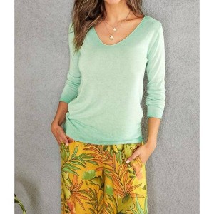 Women's Lurex Edge Top - Venti6 M - 1 of 3