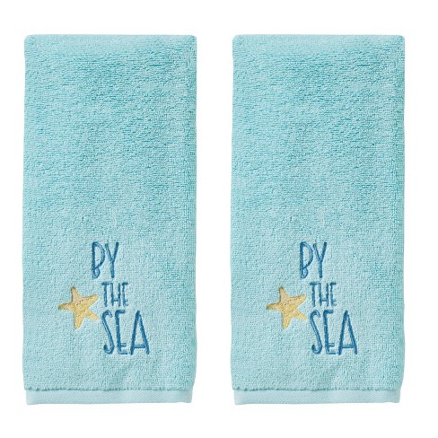 Better Homes & Gardens Kitchen Towel Set, Aqua Ocean, Set of 4