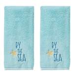 2pk Ocean Watercolor Hand Towel Blue - SKL Home