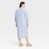 Women's 3/4 Sleeve Midi Shirtdress - Universal Thread™ - 2 of 3