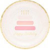 Blue Panda 48-pack Happy Birthday Cake Design Disposable Paper Plates 9" for Birthday Party Supplies - 2 of 3