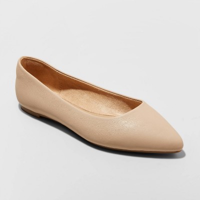 wide pointed toe flats