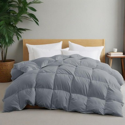 Peace Nest Heavyweight Extra Warmth White Goose Feather Down Fiber Duvet Comforter Insert
