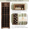TIRAMISUBEST Stylish Design 30 Shoe Cubby Console - Rustic Brown Mobile File Cabinet - 4 of 4