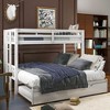 Grungis Twin Over Twin Loft Bed with Trundle,Modern Bunk Bed with Full-Length Guardrail and Ladder,Loft and Bunk Bed for Bedroom - 2 of 4