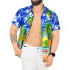 HAPPY BAY Mens Hawaiian Short Sleeve Button Down Shirt Men's Vacation Shirts Summer Beach Casual Tropical Shirts for Men Funny - image 2 of 4