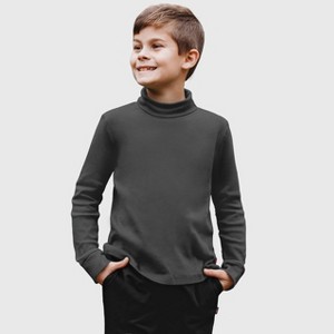 City Threads Kids Soft Cotton Turtleneck - USA-Made, Breathable & Versatile Layering Top for Boys and Girls - 1 of 4