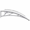 vidaXL Door Canopy Gray and Transparent 47.2"x29.5" PC - 4 of 4