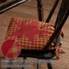 Burgundy Star Chair Pad 14x14 VHC BRANDS - 3 of 4