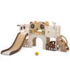 Infurnic Baby Activity Gyms 9-in-1 Panda Large Set Slide for 3-6 Years Old, Indoor Kids Playground, Multicolored, 83.07"*63"*39.57" - 3 of 4