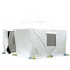 ACEPANO 144 in. W All-Season Outdoor Enclosed Gazebo Cover with Side Walls & Mesh Windows-White - 2 of 4