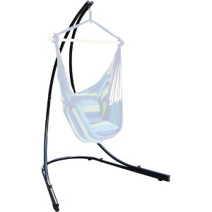 Sorbus Arc Hammock Chair Stand Frame - for Indoor & Outdoor Relaxation, Holds Up to 330 lbs, No Trees or Drilling Needed - 1 of 4