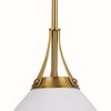 Vaxcel Dayna 1 - Light Pendant in  Satin Brass/Glossy White/Matte White - 4 of 4