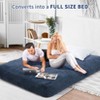 Corduroy Giant Bean Bag Bed for Adults, Convertible Beanbag Chair Bed from Chair to Mattress, Large Floor Sofa Couch Bed with Washable Cover - 3 of 4