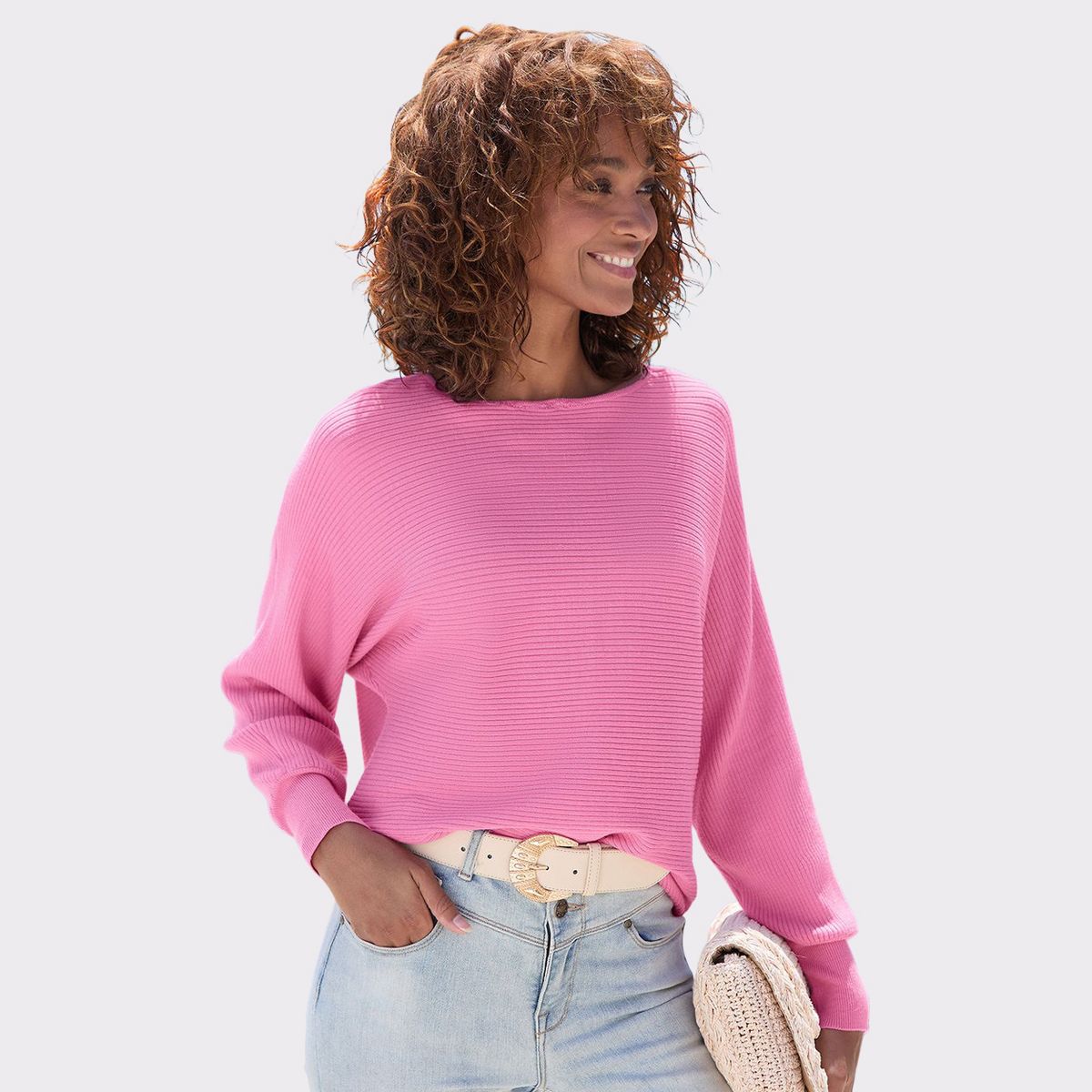 Women's Boat Neck Sweater - LASCANA
