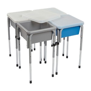 ECR4Kids 4-Station Sand and Water Adjustable Play Table - 1 of 4