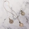 Pavilion Gift Company - Rose Gold Mandala - Mother of Pearl Necklace - Necklaces - 3 of 4