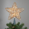 Kurt Adler Indoor UL 20-Light Tree Topper, Gold Rattan Star, 13in - 3 of 3