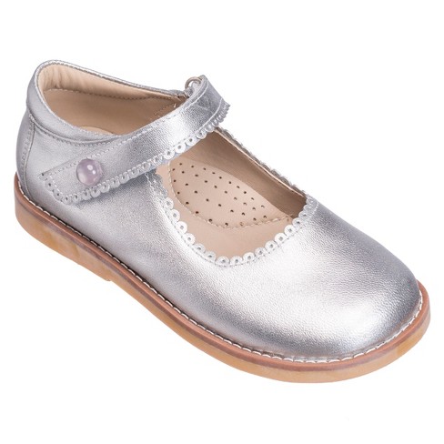 Elephantito Kids Mary Jane - Metallic Silver, 7 : Target