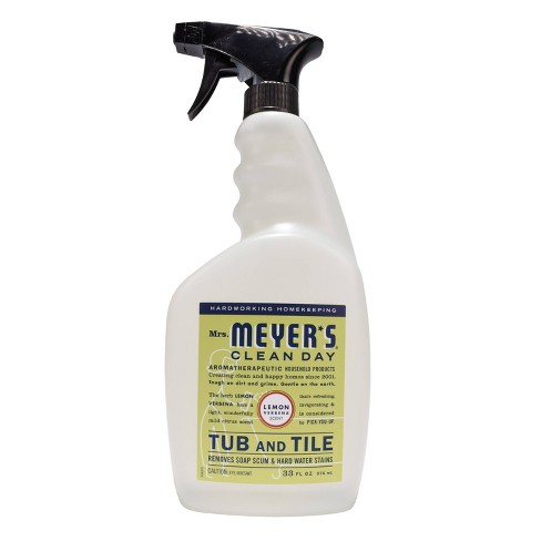 Mrs Meyer S Lemon Verbena Tub And Tile Spray Cleaner 33 Fl Oz