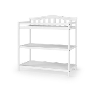 Child Craft Arch Top Infant Changing Table, Water-Resistant Pad and Safety Strap, Anti-Tip Kit Included to Prevent Tipping, Baby Safe Finish - 1 of 4