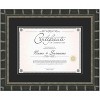 PosterPalooza | Black Diploma Frame, Acid-Free Black Mat, UV Acrylic, Backing, and Hanging Hardware - 2 of 4