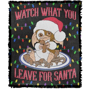 Gremlins Gizmo Cookie Thief Blanket 50"x60" Woven Tapestry - 1 of 4