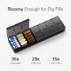 Barhon Pill Organizer Large, Weekly Medicine Pill Organizers, 7 Day Pills Box Case Travel for Big Vitamin Supplements Fish Oil - 2 of 4