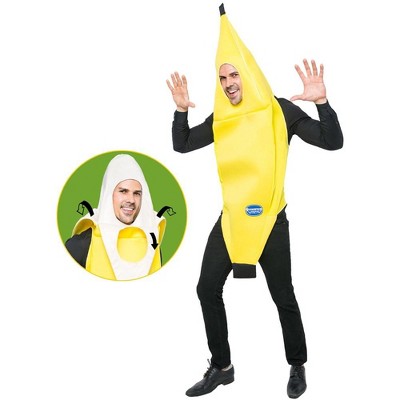 SYNCFUN Adult Men's Halloween Costume Banana Costume for Halloween Dress Up Party -XL