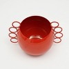 SEVOBAL Planters Quirky Decorative Plant Pot for Indoor and Outdoor Use Modern Home Garden Decor, Red, 9.45"*6.75"*7.15" - 3 of 4