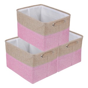 REGALWOVEN Fabric Collapsible Lightweight Open Storage Bins 15 x 11 x 9.4 Inch 3 Packs - 1 of 4