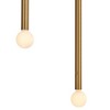 Possini Euro Design Possini Euro Claudelle 8 3/4" Wide Warm Brass 2-Light Mini Pendant - 3 of 4