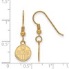 Black Bow Jewelry 14k Yellow Gold Plated Sterling Silver Edmonton Oilers NHL Dangle Earrings - 2 of 3