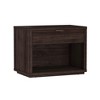 Sapphtopaz Modern Nightstand with Drawer & Bottom Storage Shelf Bedside Table with Metal Pull Versatile Side Table for Bedroom,Living Room - 2 of 4