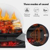 ZAFRO Electric Fireplace Log Heater 750W/1500W, 20" Electric Fireplace Insert Log Set, Adjustable FlameBrightness&Speed,8H Timer - 2 of 4