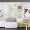 NicBex Room Divider Modern Folding Privacy Screen with Storage Shelves for Home & Office - 3 of 4