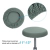 Unique Bargains Round Washable Elastic Bar Stool Cushion Slipcovers 11"-16" 1 Pc - 3 of 4