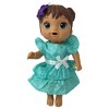 Doll Clothes Superstore Mint Green Ruffle Dress Fits 12 Inch Baby Alive And Little Baby Dolls - 3 of 4