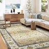 Machine Washable Area Rug Non Slip Rug Vintage Distressed Low Pile Foldable Rugs Ultra-Soft Stain Resistant Carpet for Bedroom Living Room - 3 of 4