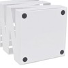 vidaXL Umbrella Stand White Powder-coated steel Medium Decorative Inlays - 4 of 4
