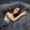 SUBRTEX 4-Piece Bed Sheet Set – Breathable Sheets & Pillowcases with Deep Pockets, Grey - 3 of 4