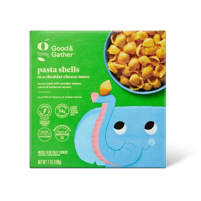 Frozen Pasta Shells in Cheddar Cheese Sauce - 7oz - Good & Gather™