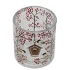 Northlight 3" Hand Painted Sparrows and Berries Flameless Glass Christmas Candle Holder - 3 of 4