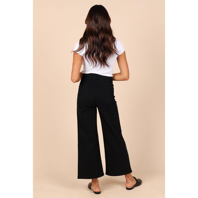 Petal and Pup Womens Georgette High Waisted Straight Leg Pants, 2 of 8